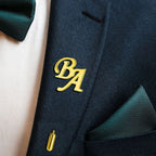 Initials cufflinks  + Free Lapel Pin