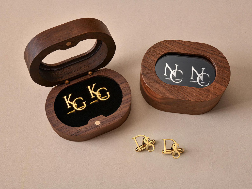 Initials cufflinks
