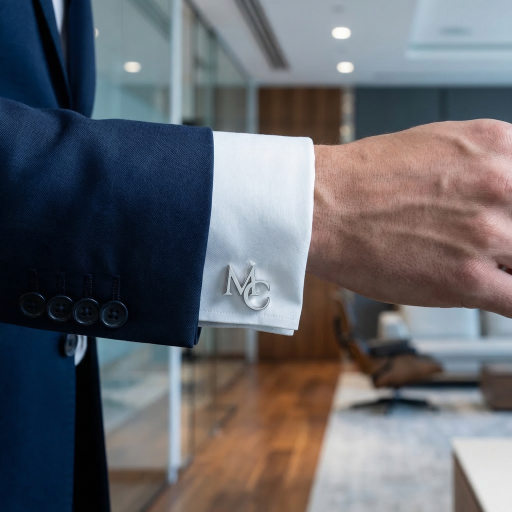 Initial Cufflinks - 14K Gold
